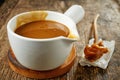 Sweet caramel sauce Royalty Free Stock Photo