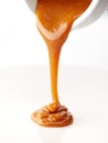 Sweet caramel sauce Royalty Free Stock Photo