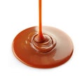 Sweet caramel sauce Royalty Free Stock Photo