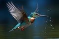 A sweet, cartoonish hummingbird with endearing, oversized, and animated eyes