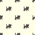 Sweet cats seamless pattern