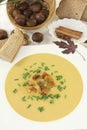 Sweet chestnut soup Royalty Free Stock Photo