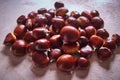 Sweet chestnuts very delicious from spain Royalty Free Stock Photo