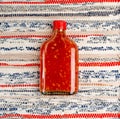 Sweet Chili Sauce, Red Asian Dip, Hot Thai Suki Sauce with Spices and Sugar, Sweet Chinese Chili Sauce Royalty Free Stock Photo