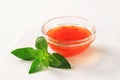 Sweet chilli sauce Royalty Free Stock Photo