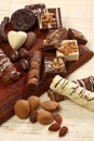 Sweet chocolate candies