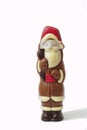 sweet chocolate santa claus with eyes sealed with painting tape, Concept image