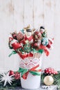 Sweet Christmas cake pops Royalty Free Stock Photo