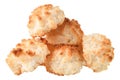 Sweet coconut biscuit isolated
