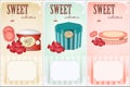 Sweet collection - price labels Royalty Free Stock Photo