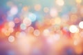 Sweet color blur bokeh with light and curtain abstract background Royalty Free Stock Photo