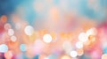 Sweet color blur bokeh with light and curtain abstract background Royalty Free Stock Photo