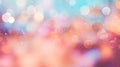 Sweet color blur bokeh with light and curtain abstract background Royalty Free Stock Photo