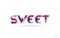 sweet colored rainbow word text suitable for logo design