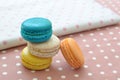 Sweet and colorful macaroons