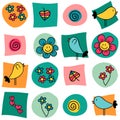 Sweet colorful seamless pattern