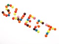 SWEET - colourful candy Royalty Free Stock Photo