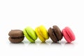 Sweet and colourful french macaroons or macaron.