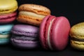 Sweet and colourful french macaroons