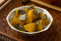 Sweet cooked Kabocha winter squash Royalty Free Stock Photo