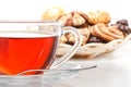 Sweet cookies and cup of tea Royalty Free Stock Photo