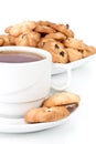 Sweet cookies and cup of tea