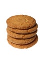 Sweet cookies isolated on a white Royalty Free Stock Photo