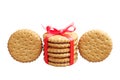 Sweet cookies tied ribbon Royalty Free Stock Photo