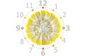 Sweet corn clock Royalty Free Stock Photo