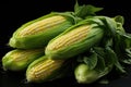 Sweet Corn Espiga isolated in the white back Royalty Free Stock Photo