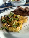 Sweet corn ribs grilled on bbq Royalty Free Stock Photo