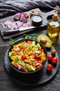 Sweet corn salad with avocado in a bowl Royalty Free Stock Photo