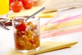 Sweet corn and tomato relish Royalty Free Stock Photo