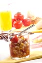 Sweet corn and tomato relish Royalty Free Stock Photo