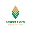 Sweet corn vector logo design Royalty Free Stock Photo