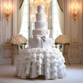 Sweet Couture: A Fashion-Inspired Multi-tiered Wedding Cake