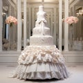 Sweet Couture: A Fashion-Inspired Multi-tiered Wedding Cake