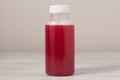 Sweet cranberry drink in a plastic bottle Royalty Free Stock Photo