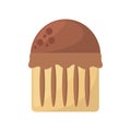 Sweet cupcake delicious isolated icon