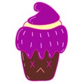 Sweet cupcake design, vector illustration