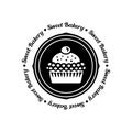 Sweet cupcake logo for any business especially for cakery, bakery, cake shop, cafe