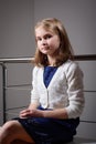 Sweet cute blond girl posing Royalty Free Stock Photo