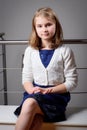 Sweet cute blond girl posing Royalty Free Stock Photo