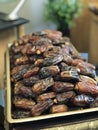 Sweet dates in a tray