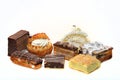 Sweet delicious cakes Royalty Free Stock Photo