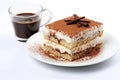 Sweet delicious food dessert chocolate tiramisu cocoa cake cream brown Royalty Free Stock Photo