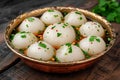 Sweet delight Indian dumpling dessert, a burst of traditional sweetness