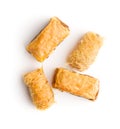 Sweet dessert baklava and kantaifi. Royalty Free Stock Photo