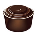 Sweet dessert chocolate souffle Royalty Free Stock Photo