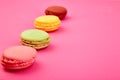 Sweet Dessert Macaron or macaroon Royalty Free Stock Photo